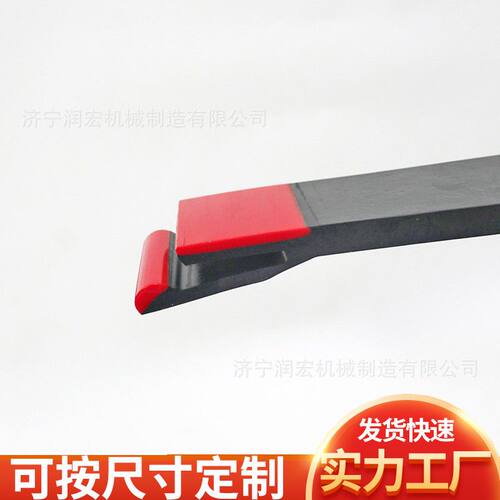 皮带导料槽防溢裙板Y型 聚氨酯橡胶复合防溢裙边配套角铝夹持器