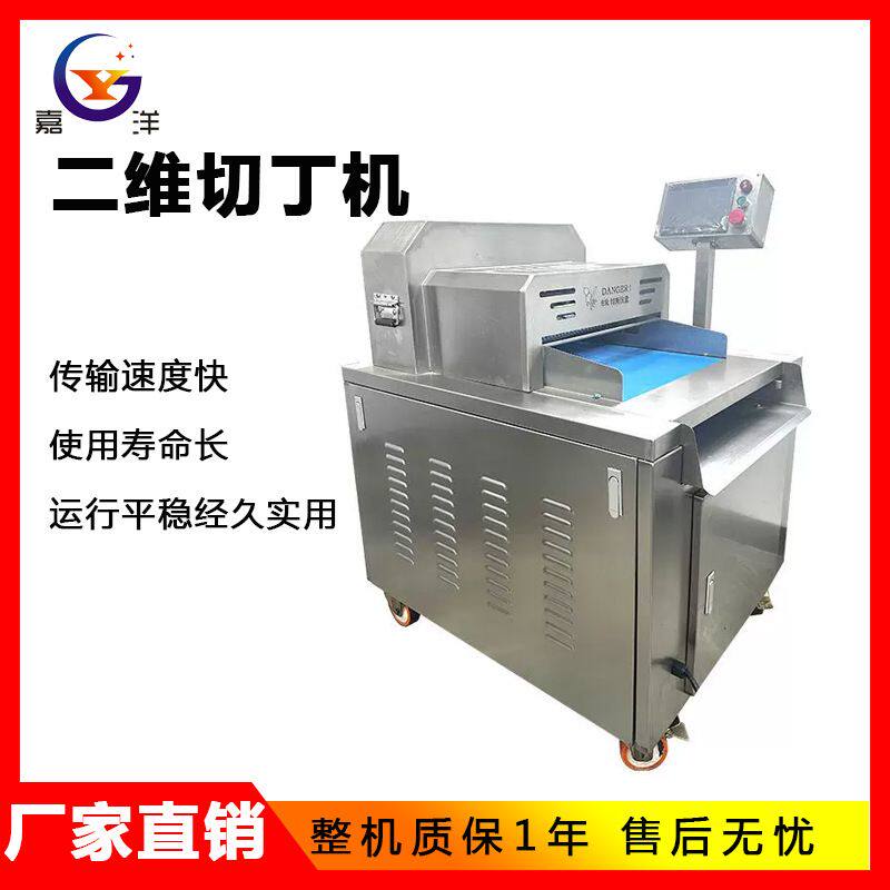 定制全自动连续式高速二维切丁机商用切片机切肉机肉类鸡鸭鱼牛肉
