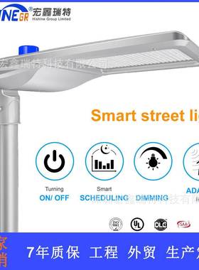 城市道路照明灯LED微波感应投光灯鸭舌造型步道灯外贸款45w高杆灯