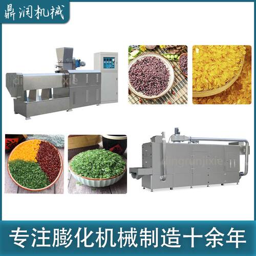 再生合成速食米生产线人造米挤压机加工设备双螺杆营养米膨化机