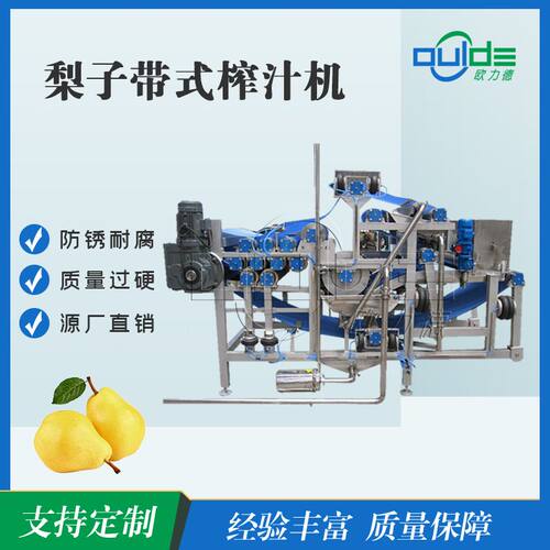 全自动工业果蔬榨汁机不锈钢蔬菜水果脱水梨子柑橘番茄带式压榨机