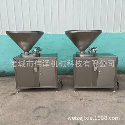 液压灌肠机 全自动双管液压灌肠机器 红肠灌肠设备 皮蛋肠灌肠器