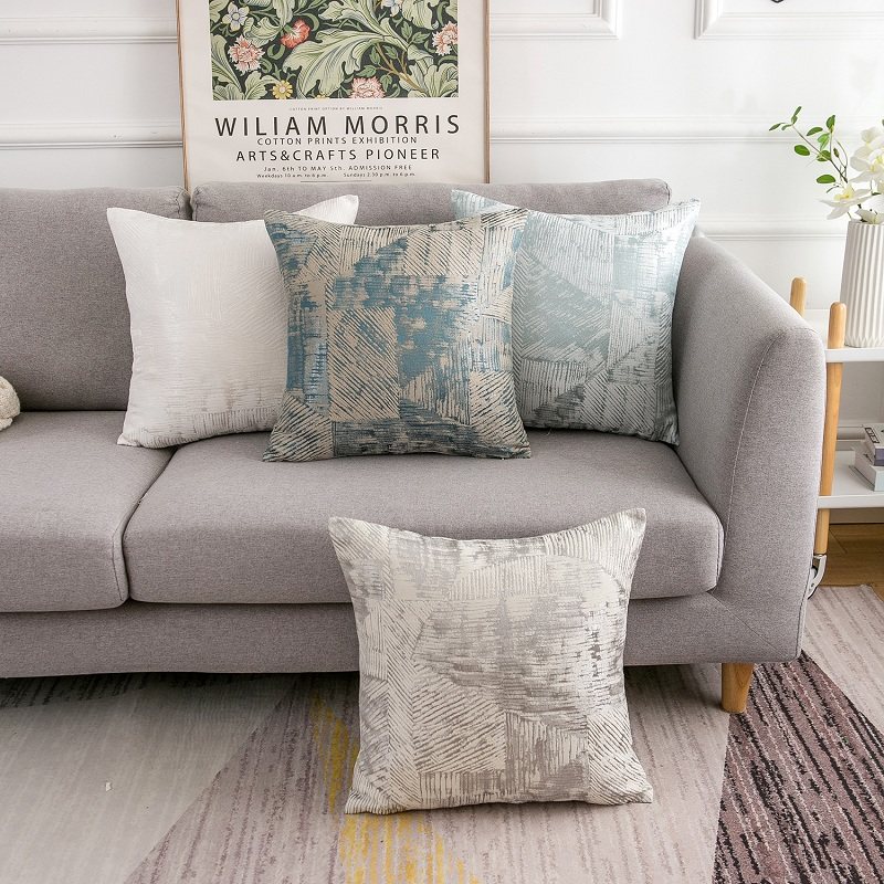 沙发抱枕套2022新款长方形厚款55x55cm靠垫套子不含芯看电视靠枕