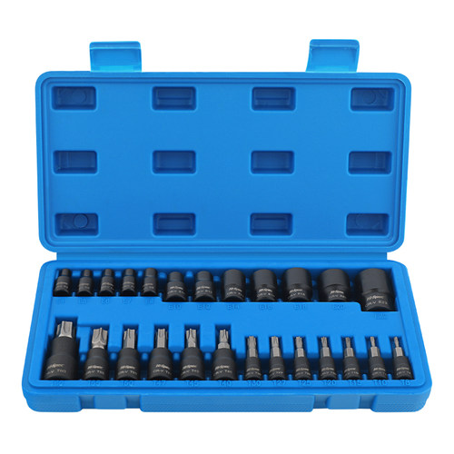 e型套筒 内六花e8e10e12e14花型套筒外六花t30t40t50六角梅花批头