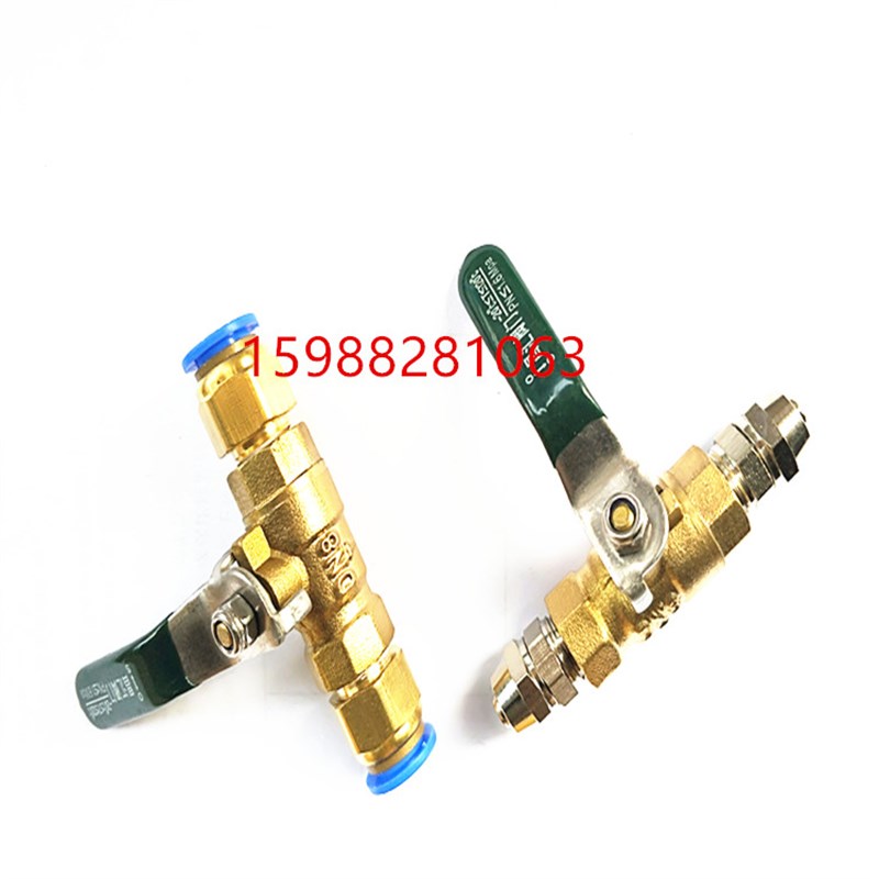 气动气泵阀门开关球阀放气泵通快拧PC气管4/6/8/10/12mm快速接头