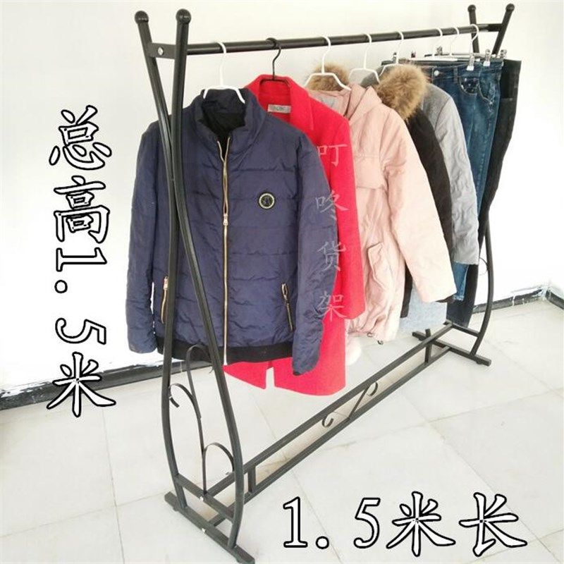 简约服装店椭圆形货架服装架展示架落地中岛架男女装童装挂衣架