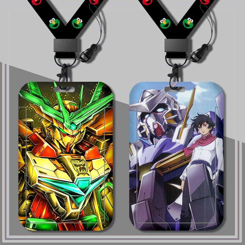 学生卡套校园卡公交车卡羊城通门禁工厂牌校牌带挂绳机动战士高达