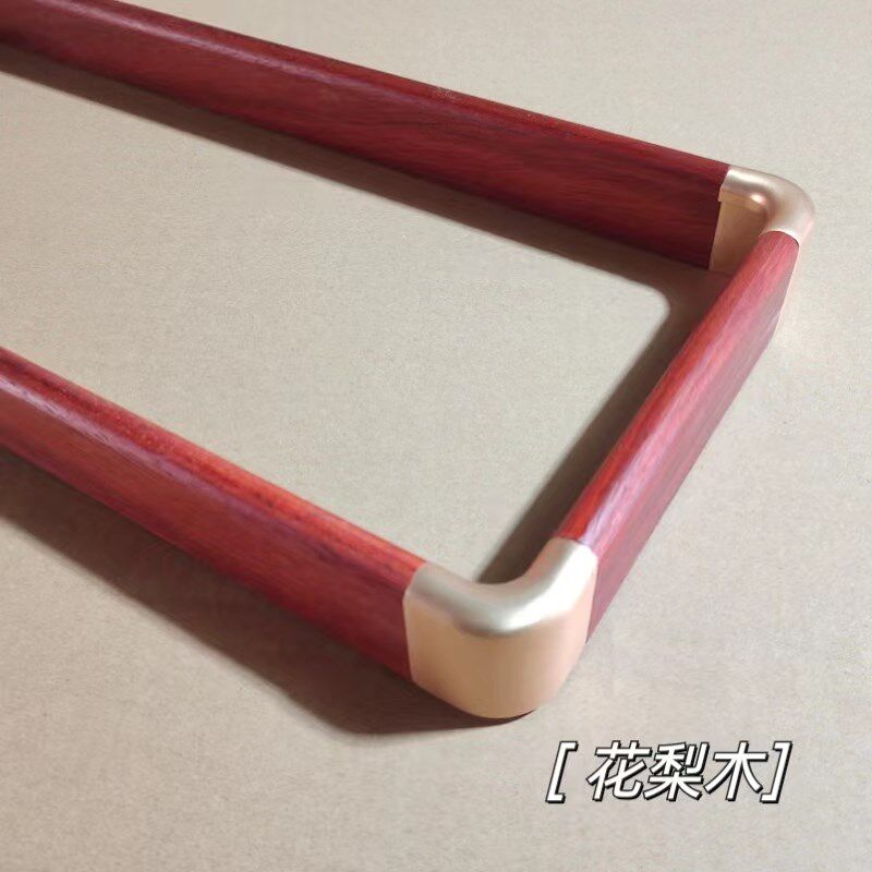 国画框实木铜角框中式相框装裱挂墙书房客厅花梨木胡桃木裱框定制