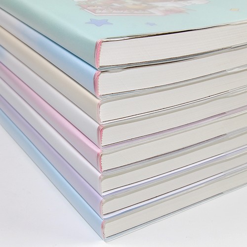 小学生胶套笔记本32K硬皮面横格本子A5初中生加厚胶装练习作业本