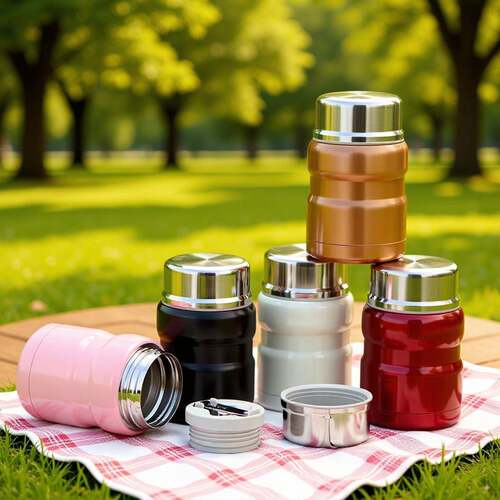 304不锈钢焖烧壶大容量闷烧杯保温饭盒配带折叠勺子保温水杯