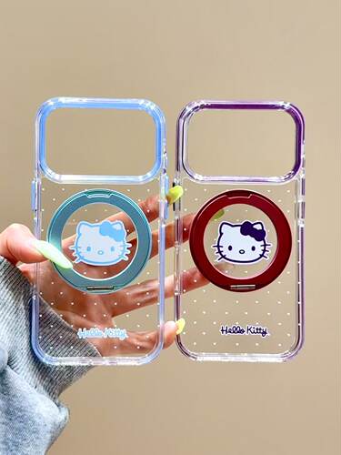 U2 清透波点猫咪酱头像支点壳适用苹果18promax手机壳17iphone16/15