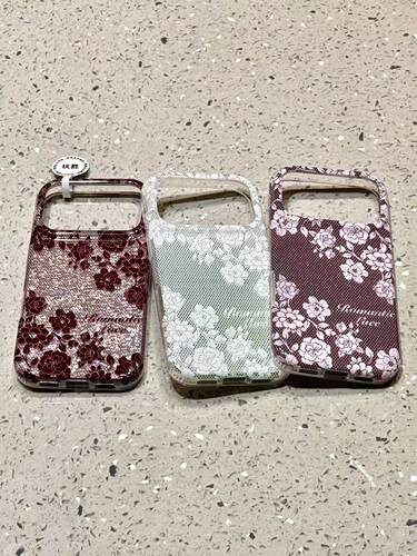 U2 唯美蕾丝花朵合集IMD双层适用苹果18promax手机壳17iphone16