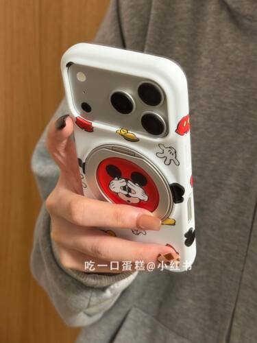 U2 红圈米老鼠手套鞋子360旋转支架适用苹果17promax手机壳iphone1615