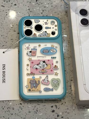 U2 适用于iphone18promax手机壳治愈系17星星小鱼奶茶蛋糕斑点小猫16