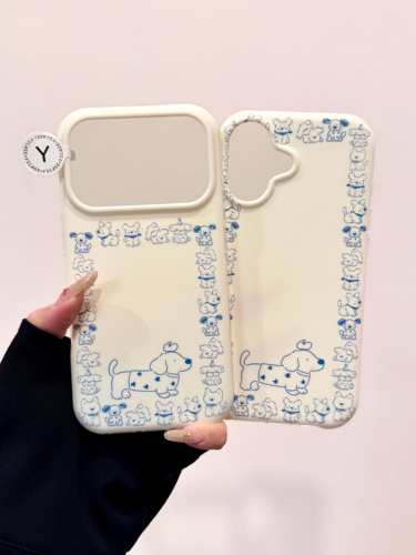 可爱U2简约满屏小狗狗IMD双层手机壳适用iPhone系列 · 单壳防摔保护套 iPhone 16 Pro Max