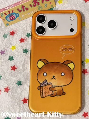 U2 ins古早可爱烤焦轻松熊适用iphone17promax苹果16手机壳15少女
