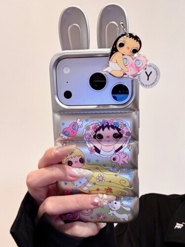 U2 卡通可爱波点小玉鼓包手机壳适用iPhone17新款小众手机壳苹果16pro Max小清新简约个性创意15防摔保护套