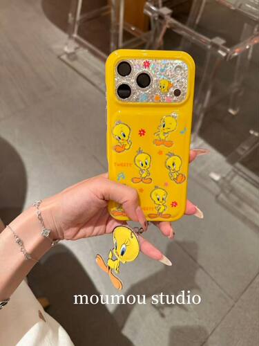 U2 可爱黄色崔迪小鸟花生适用于苹果iPhone17promax新款小众手机壳16pro女15防摔保护套