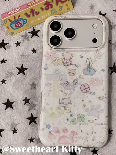 U2 ins古早闪粉萌物卡通适用iphone18promax苹果17手机壳16少女