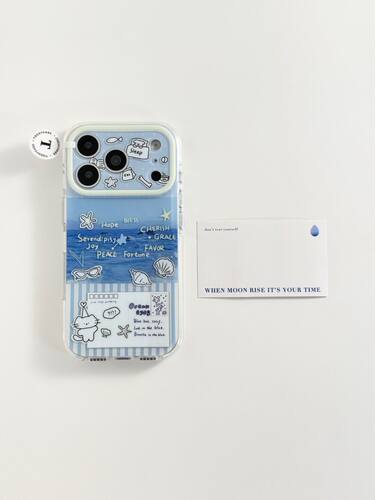 U2 时钟小猫明信片适用苹果17promax双层iphone16全包15可爱手机硬壳