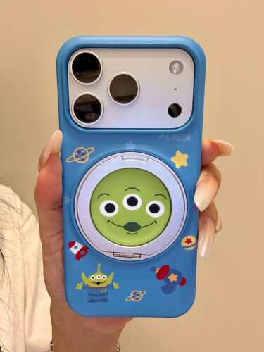 U2 童趣星球三眼仔360磁吸半包适用于iphone17promax苹果16手机壳15p