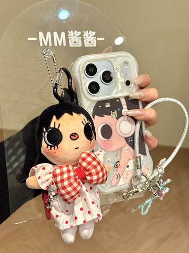 U2 萌系贝壳纹耳机听音乐小玉适用于iphone17promax新款小众苹果16手机壳小清新简约15pm防摔保护套