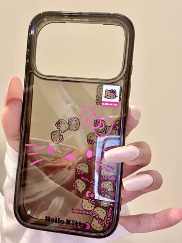 U2 适用于iphone18promax手机壳卡通17透黑色16蝴蝶结猫咪脑袋15/14