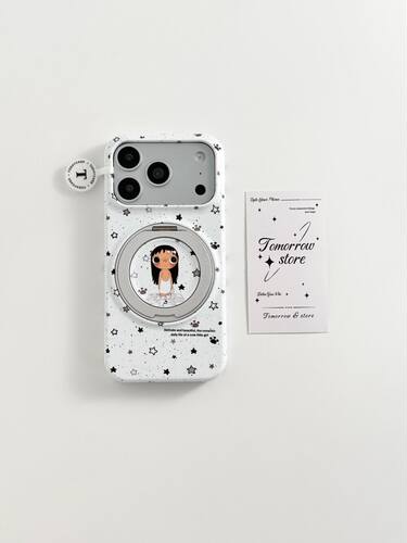 U2 360支点支架星星小玉适用苹果17pro菲林iphone16半包15可爱手机壳防摔保护套