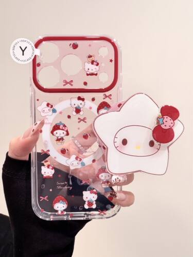 U2 磁吸壳•可爱草莓物语Kitty酱IMD双层手机壳适用iPhone18