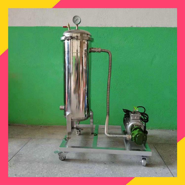 过滤花生油中的白色絮状物 漂浮物 浑浊物 花生油澄清过滤器