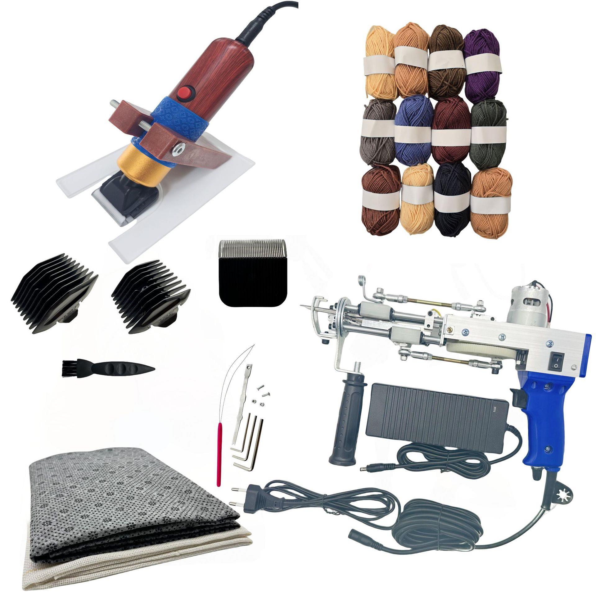 手持地毯织枪电枪二合一厂家tufting gun簇绒枪套装