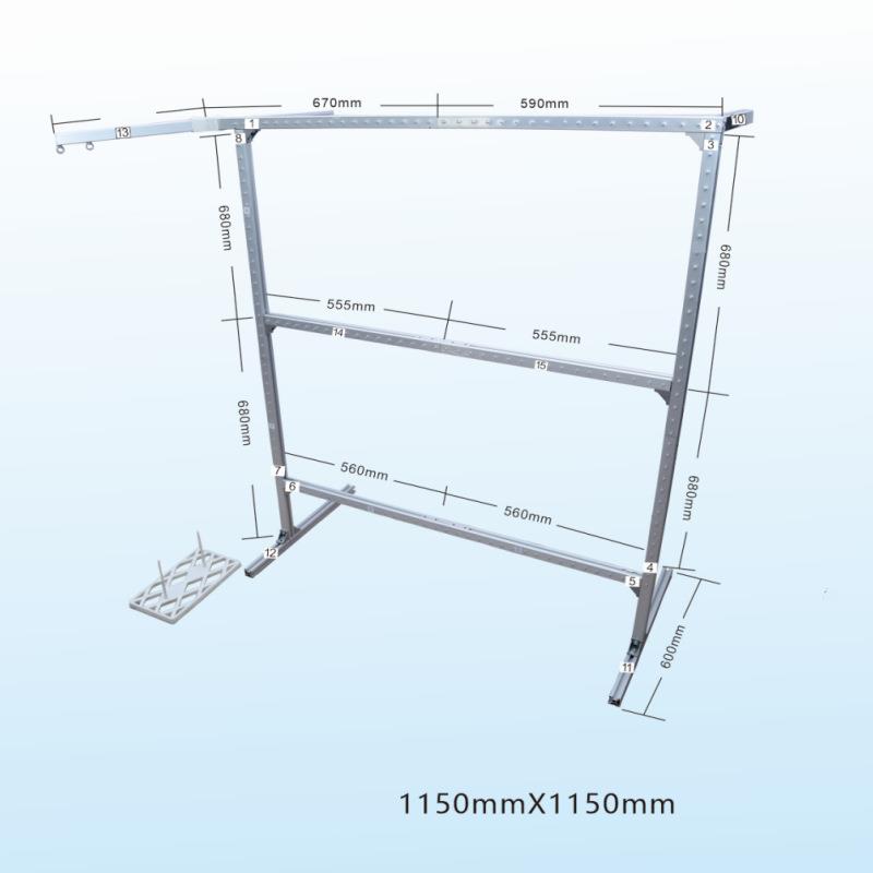 手工DIY地毯框绷布框跨境现货铝合金Tufting frame簇绒框架