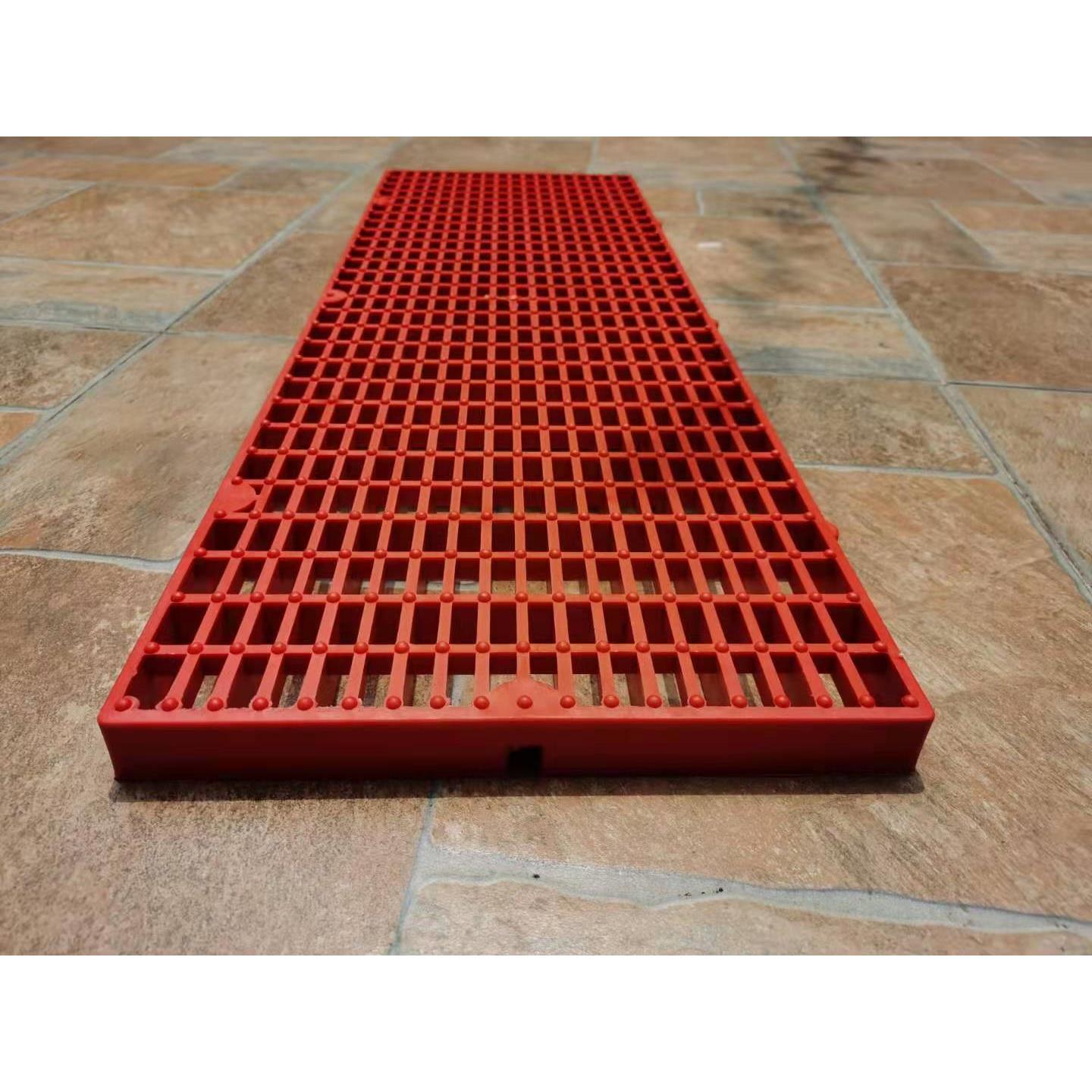 900*300*30PP塑料仓库垫高隔湿防潮人行走道红色塑料格栅板地台板