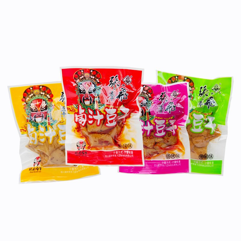 张飞卤汁豆干麻辣Q弹豆腐干独立小D包四川风味办公室休闲零食小吃