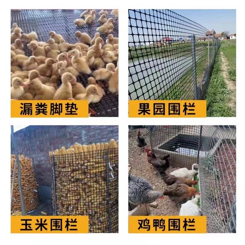 塑料网格防护网圈玉米网养鸡栅栏家用户外菜园隔离护栏养殖围栏网