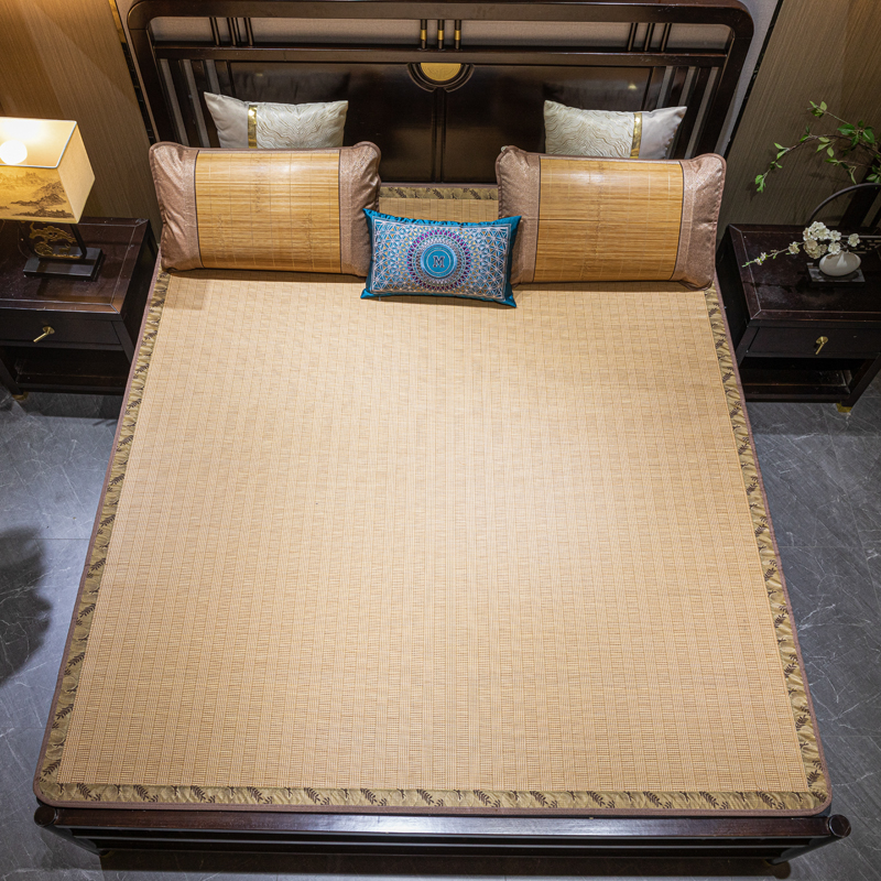 竹席双面1.8床定做不折叠1.5m直筒定制1.3夏季1.1草席1.2学生宿舍