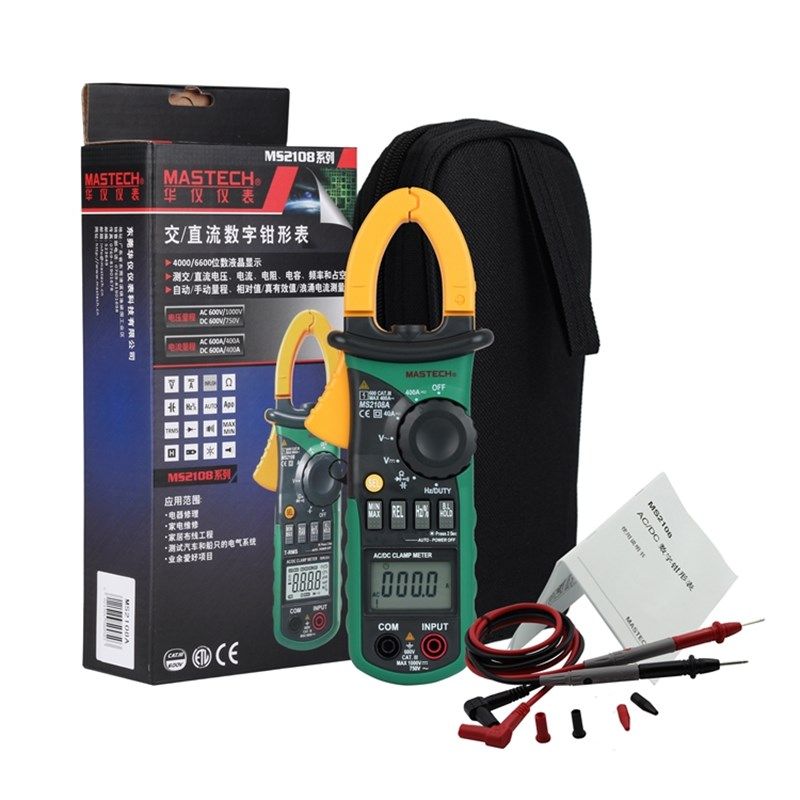 MS2008MS2108A钳形表万用表高精度钳表电工万能表多功能钳型表