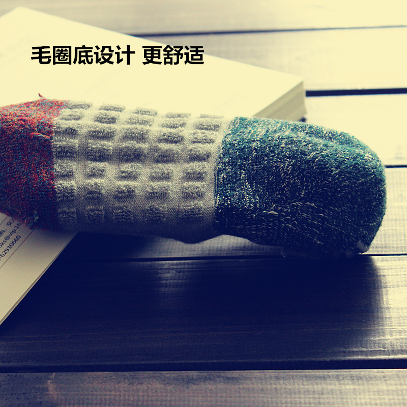 秋季毛巾袜子男吸汗加厚个性船袜秋冬款毛圈袜纯棉秋天潮隐形袜