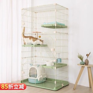 猫笼子家用室内小户型猫别墅猫厕一体大空间宠物屋舍猫咪笼子
