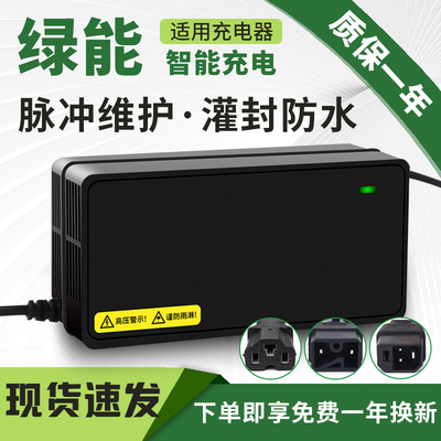 琳茵防水适用绿能电动车电瓶充电器48V20AH60V30AH72V32A新国标