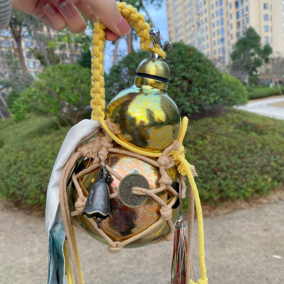 剑来纯钛葫芦杯保温杯双层防烫高颜值大容量钛杯纯钛酒壶500毫升