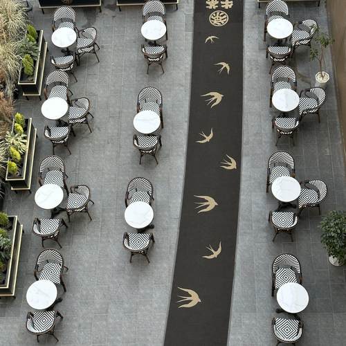 户外休闲藤椅阳台小桌椅奶茶店饭店餐馆靠背棋牌室家用椅子餐椅