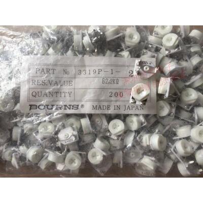 3319P-1-222进口日本BOURNS 电位器085卧式玻璃釉222可调电阻2.2K