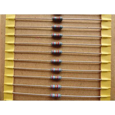 进口日本KOA金属膜精密电阻1/4W82K 0.25W82K 1% 100个/10元