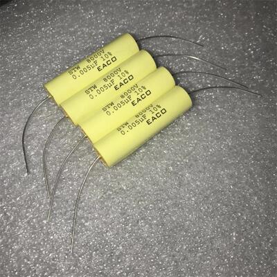 全新 加拿大EACO 0.005UF8000v STW 耐高温无感吸收 无极薄膜电容