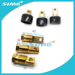 25单板焊机接头35 插座插头后板式 焊机输出接头ZX7200欧式