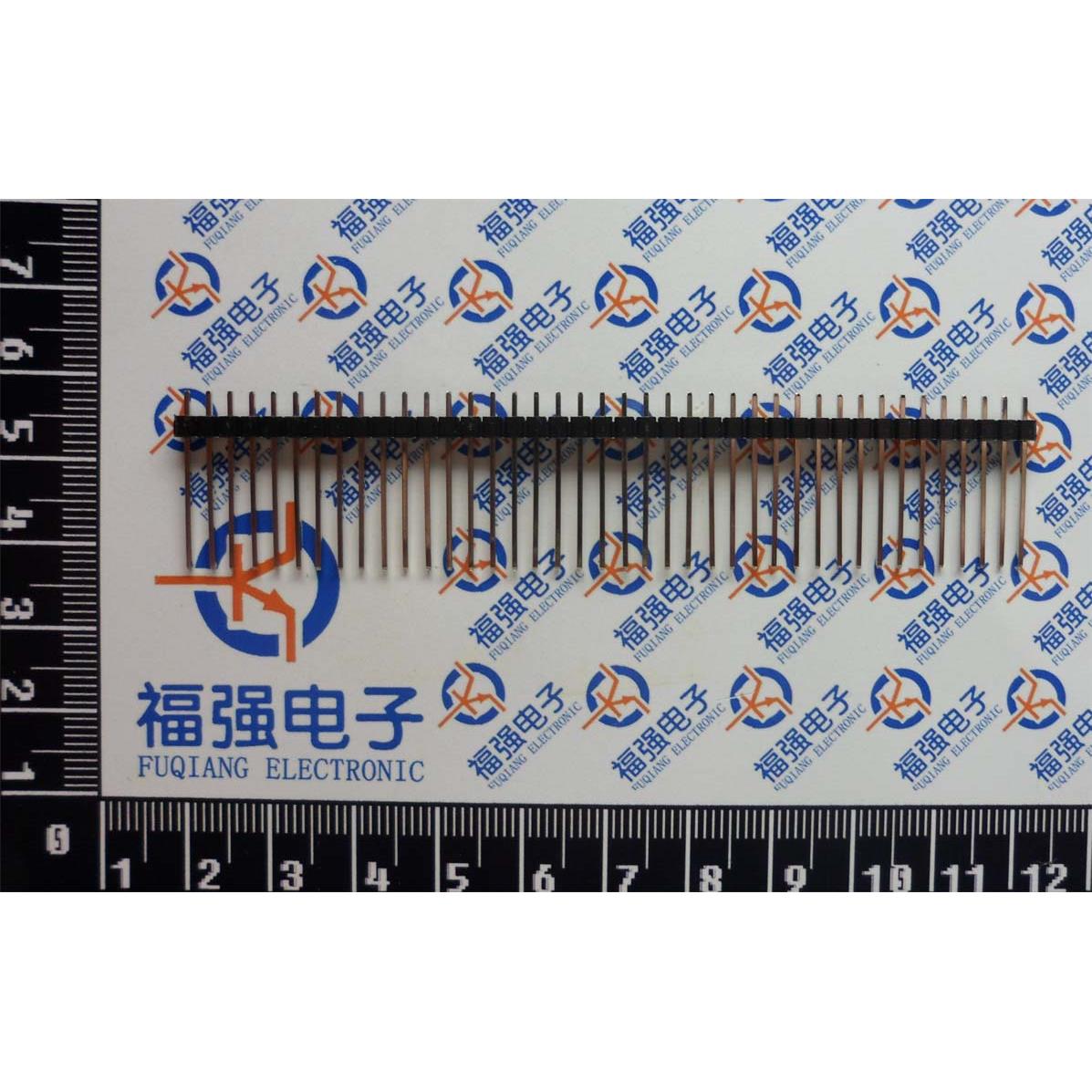 长排针 间距2.54MM 1*40P 单排长针 单排针 铜针（针长21MM）