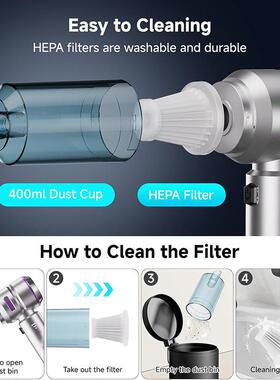 车载吸尘器手持无迷刷大功44277率除尘充一体吸大力两用你汽车吹