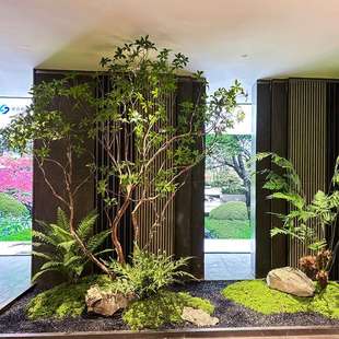 精品马醉木绿植型造装景橱窗植物室内马醉木造仿真榕树饰树大假树