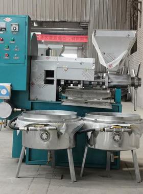 全自动榨机商用油坊榨花生芝NPZ麻榨茶籽油机油中大型螺旋油机现